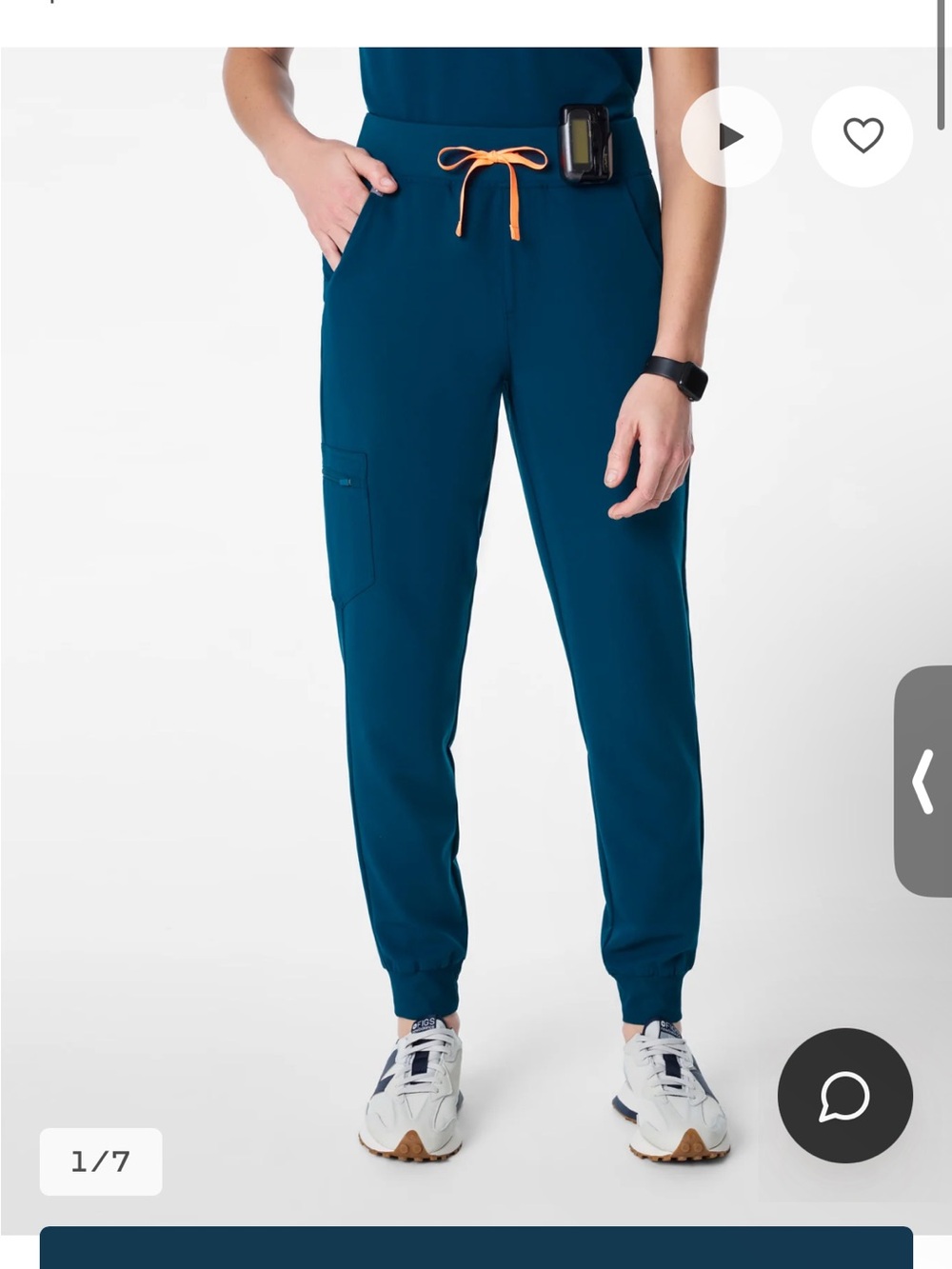 Figs Scrub Pants Kade - Deep Reef Blue XS